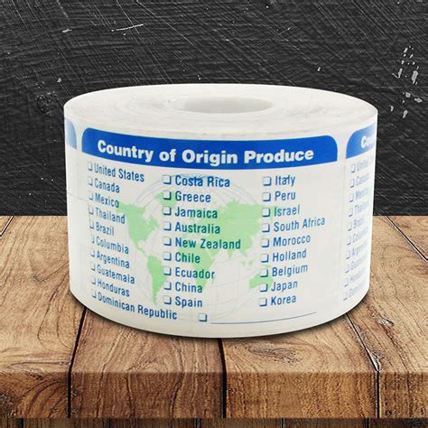 country  origin produce label  stickers