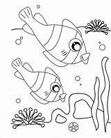 Clownfish Coloring Pages Printable Clown Fish Drawing Coloringbay Getdrawings sketch template