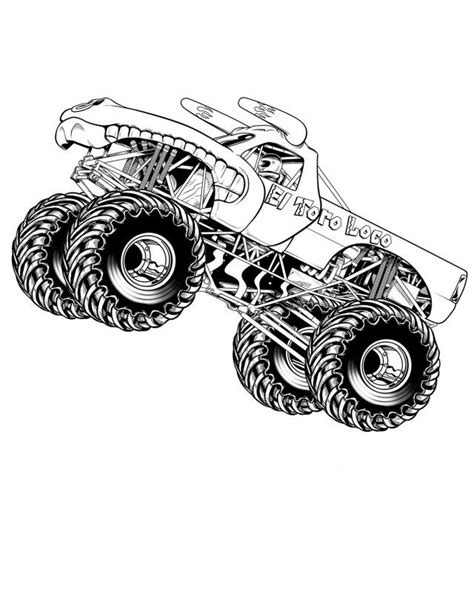 coloring page  monster trucks disney coloring page kids
