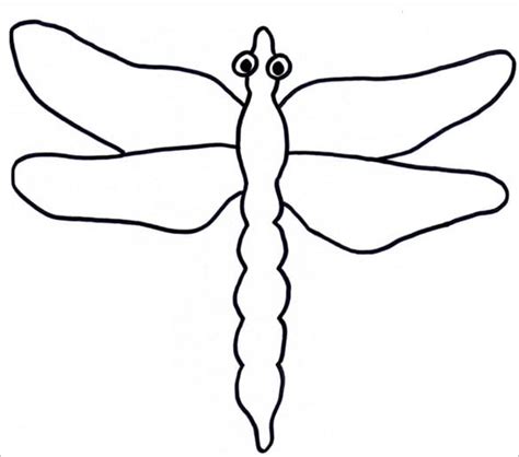 dragonfly templates crafts colouring pages