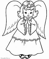 Coloring Christmas Pages Christian Angel Printable Sheets Kids Print Printables Color Angels Gif Printing Help sketch template