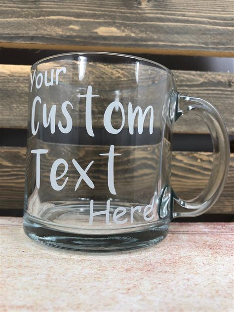 custom coffee mug personalized mug create   mug etsy