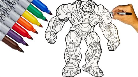 picture hulkbuster coloring
