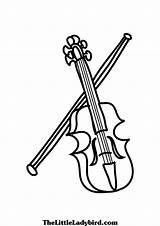 Violin Coloring Pages Drawing Colouring Popular Getdrawings sketch template