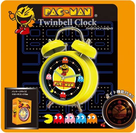 pacman twinbell clock  anniversary special edition gadgetsin