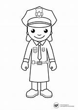 Police Coloring Pages Community Officer Woman Printable Helpers Kids Women Crafts Want Boyama Clipart Printables Template Grace She Colouring Helper sketch template