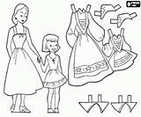 Coloring Dress Pages Norwegian Traditional Games Paper Oncoloring Dresses Dolls Da Printable Clothes Doll sketch template