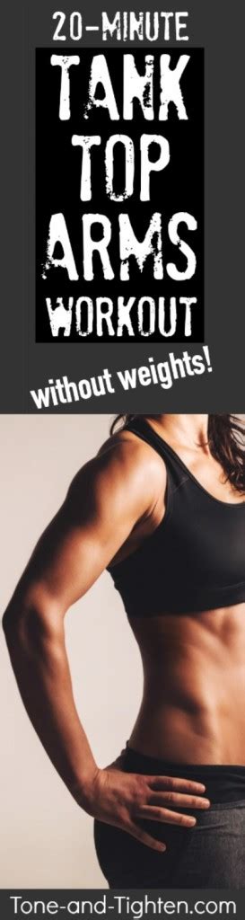 Tank Top Shoulder Workout No Weights Tone And Tighten