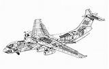 Ilyushin 76 Il Cutaway Drawing Candid Airlifter Strategic Tags sketch template