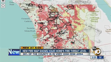 fire map shows  homes fire threat level youtube