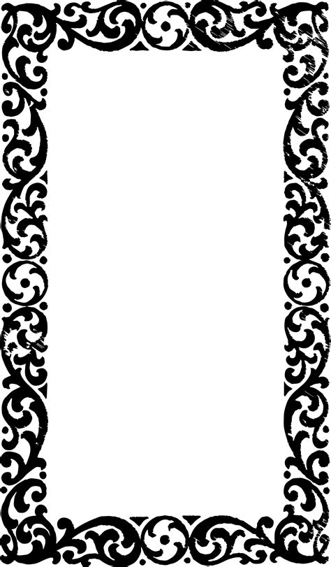 beautiful borders  frames  projects black  white clipartsco