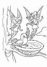 Coloring Pages Tinkerbell Fairy Fairies Disney Fawn Printable Colouring Bell Tinker Kids Animals Book Shows Print Para Ava Printables Birds sketch template