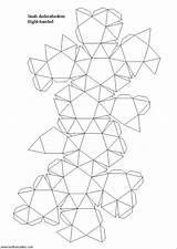 Dodecahedron Origami sketch template