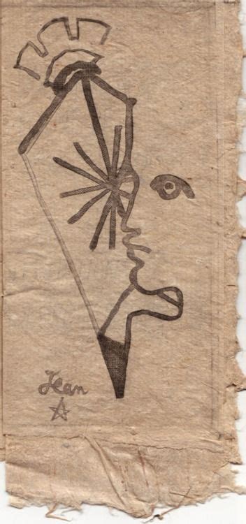 Enigme Poeme De Jean Cocteau Uncut Pamphlet On Hand Made