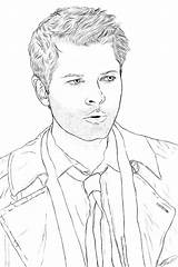 Castiel Adult Dean Sheets Winchester Sobrenatural Ackles Jensen Colorings Lineart Diabla Spn sketch template