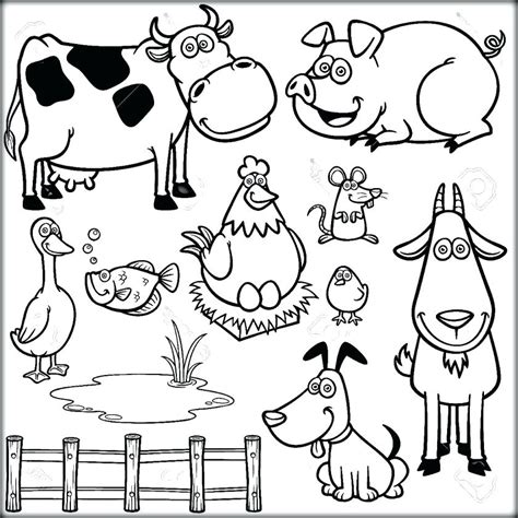preschool farm animal coloring pages  getdrawings