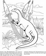 Coloring Dover Publications Dinosaur sketch template