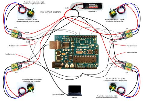 simple drone arduino circuit diagram