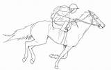 Thoroughbred Line Horses Fjord sketch template