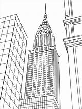 Coloring Skyscraper Colorare Disegni State Grattacieli Nowy Jork Drukuj sketch template