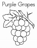 Grapes Coloring Purple Pages Grape Preschool Vine Kids Printable Color Drawing Sheets Draw Fruit Getcolorings Visit Wine Choose Board Print sketch template