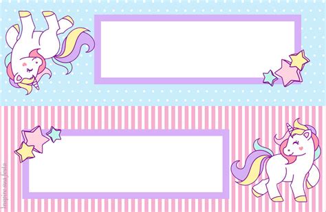 unicorn label template  printable templates