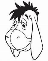 Eeyore Coloring Easy Pages sketch template
