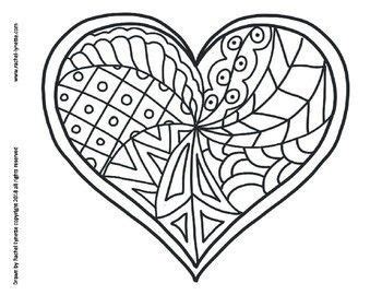 heart coloring pages  valentines day craftforkids heart coloring pages heart art