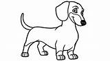 Coloring Dachshund Pages Kids Dog Color Daschund Visit Cute Christmas Winter Animal sketch template