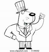 Coloring Uncle Pages Sam Suit Dog Clipart Cartoon Cory Thoman Outlined Vector Getdrawings Getcolorings sketch template