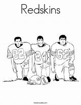 Coloring Redskins Football Built California Usa sketch template
