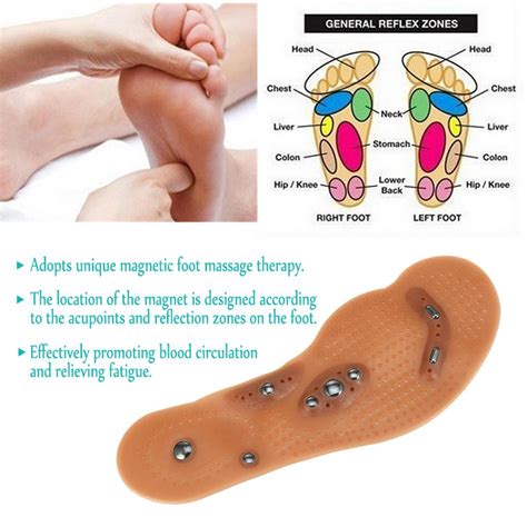 Magnetic Therapy Foot Massage Insoles Fatigue Relief
