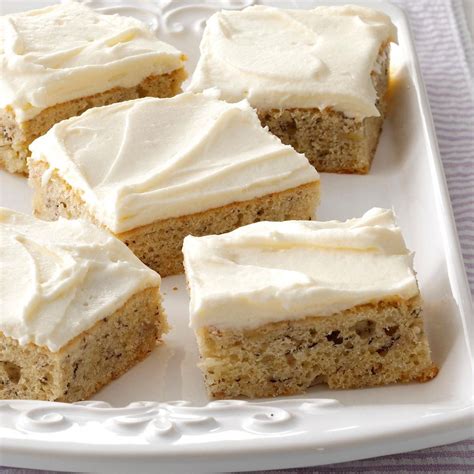 Banana Bars With Cream Cheese Frosting Recipe Taste Of Home