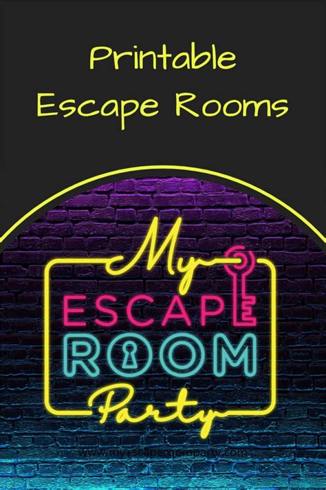 printable escape rooms   escape room  kids escape room