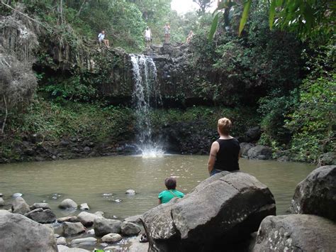 twin falls welcoming private waterfalls  mauis hana hwy