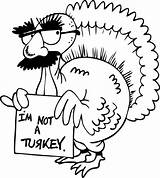 Coloring Funny Animal Pages Popular Thanksgiving sketch template