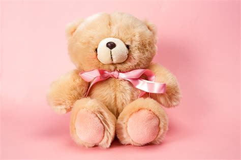 teddy bear pink cute toy wallpapers hd desktop  mobile backgrounds