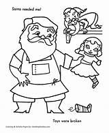 Santa Helpers Coloring Pages Christmas Needed Help Honkingdonkey Sheets Meaning Children Fun These Great sketch template