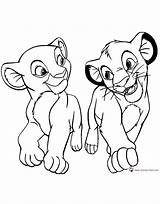 Nala Simba Leone Passeggiata Piccola Sembra Dacolorare Crafter Stampare Stampa Disneyclips Colora Neocoloring sketch template