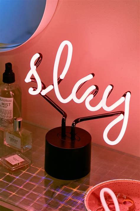 Slay Neon Sign Table Lamp Urban Outfitters