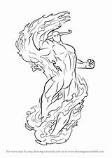 Darkstalkers Draw Drawing Pyron Step sketch template