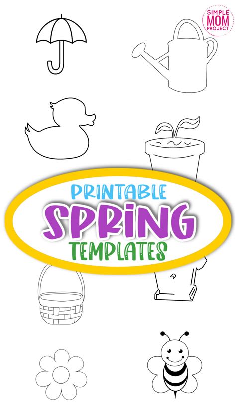 printable spring templates simple mom project