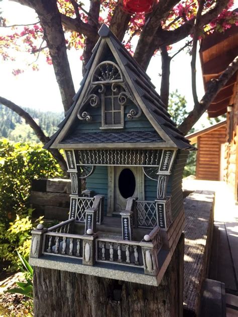 decorative birdhouse  printed birdhouse victorian etsy beautiful birdhouses victorian