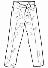 Pantalon sketch template