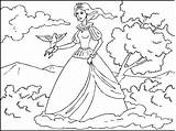 Princess Coloring Pages Forest Coloringpages4u sketch template