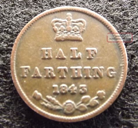 great britain  farthing vgvg copper victorian coin km