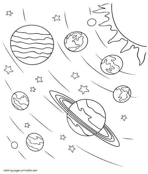 learn        solar system coloring pages kindergarten