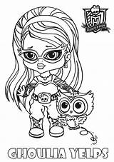 Monster Ghoulia High Yelps Coloring sketch template