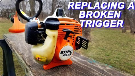 stihl fs trigger replacement youtube
