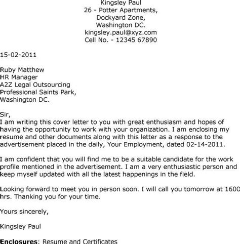 Sample Cover Letters For Employment Your Letter Needs To Impress The